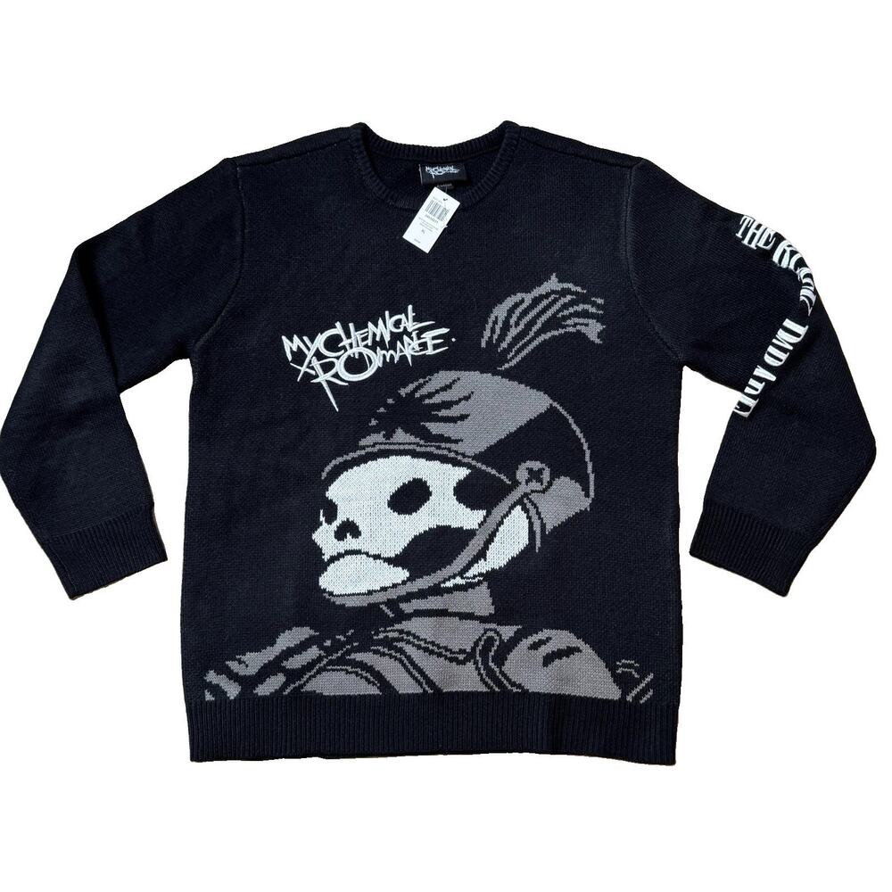 My Chemical Romance The Black Parade Intarsia Sweater Size X-LARGE New